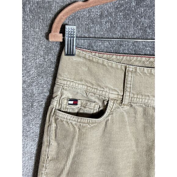 Tommy Hilfiger Jeans Corduroy Pants Womens Size 6 Tan Cotton Pockets Bootcut Y2K - Picture 6 of 12